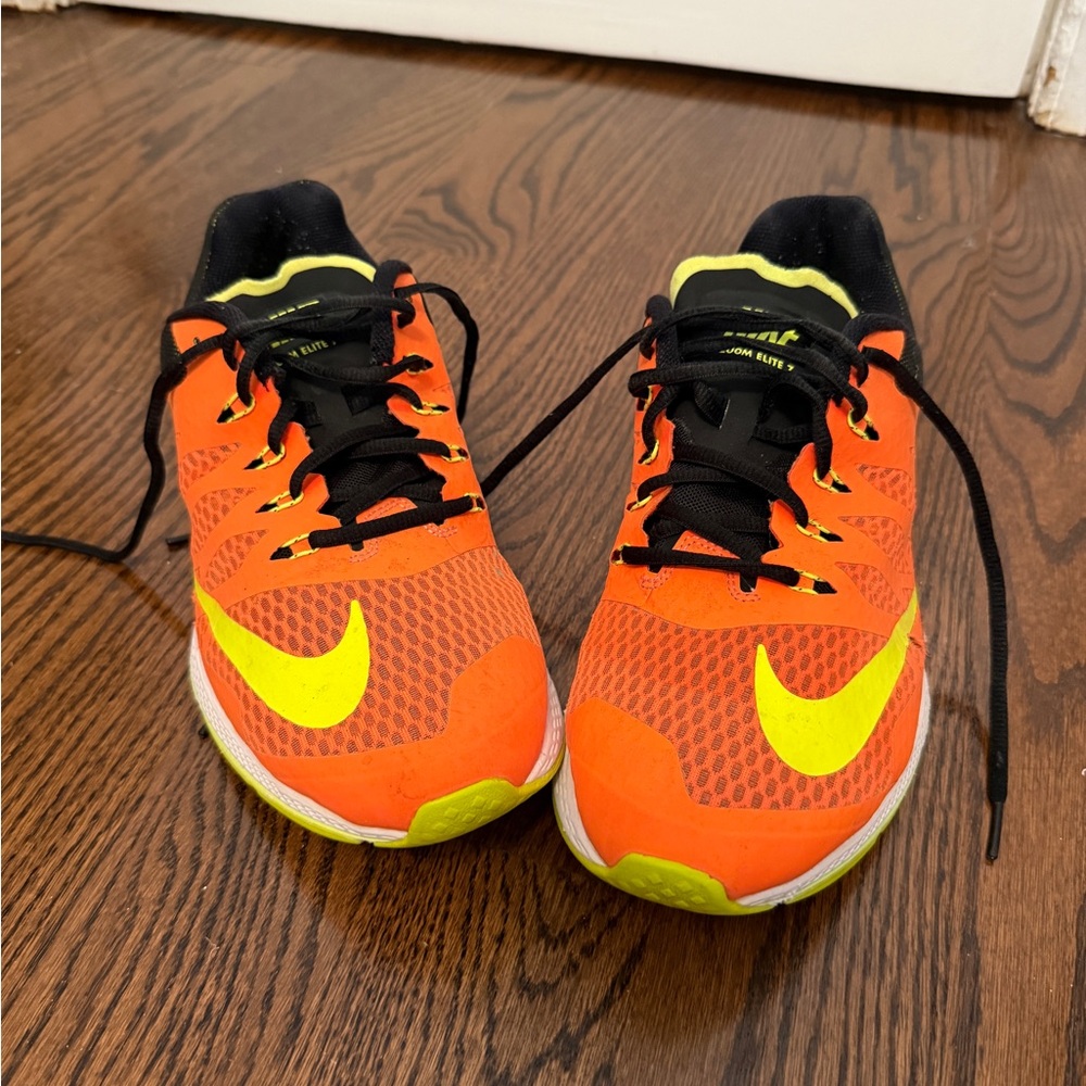 Nike Air Zoom Elite 7 Orange and Yellow Athletic Shoes